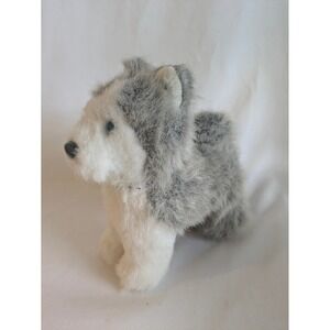 American Girl Doll Husky Dog named Pepper Plush Stuffed Animal Toy Gray White‎